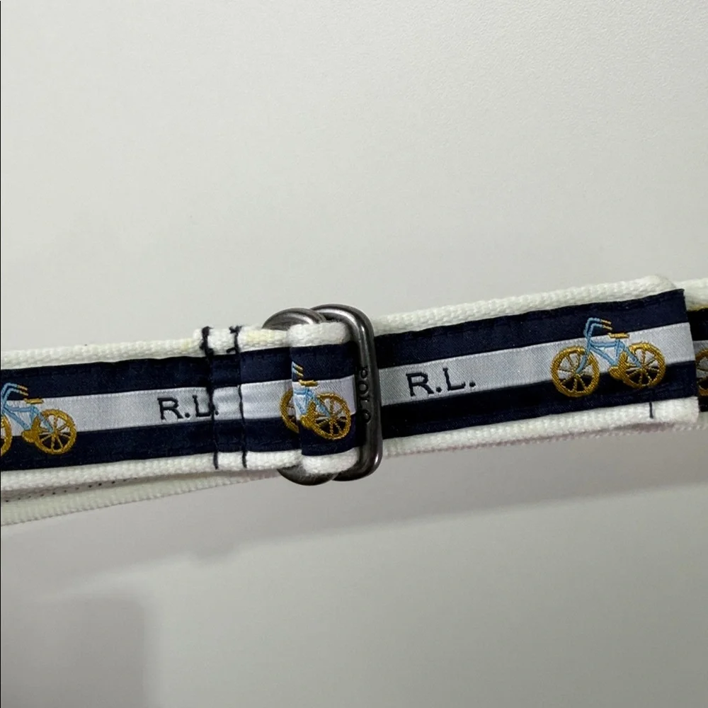 Polo by Ralph Lauren Kids Belt - Navy and White 28 inches